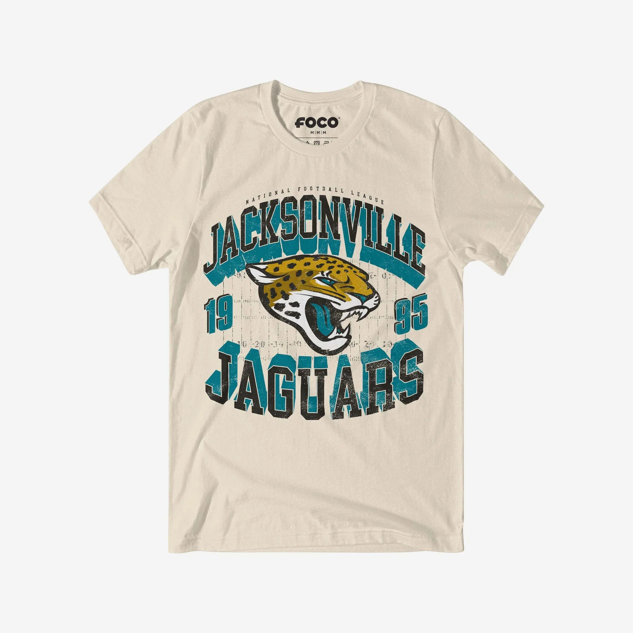 Jacksonville Jaguars Field Arched Wordmark T-Shirt | FOCO inc
