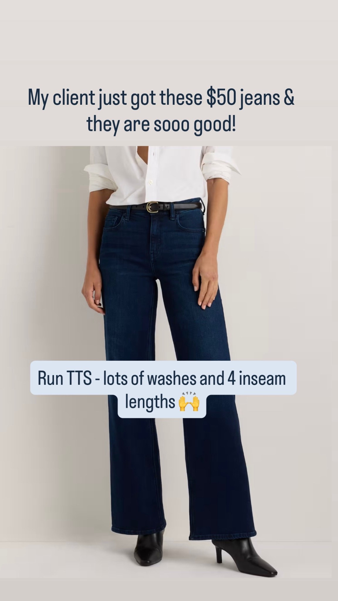 Just ordered for myself after seeing them in real life on my client! They are so good and several washes! Will share soon how I style them 💕 they just restocked so run on these jeans! 

#LTKTall #LTKOver40 #LTKPetite