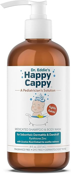 Happy Cappy Medicated Shampoo and Body Wash- Baby Dandruff Shampoo, Helps Cradle Cap and Seborrhe... | Amazon (US)