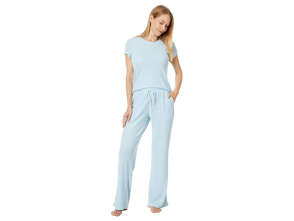 P.J. Salvage Loungewear Sunshine Fields Pajama Pj Set Women's Pajama Sets Light Sky : LG (US 10-12), Polyester/Rayon | Zappos