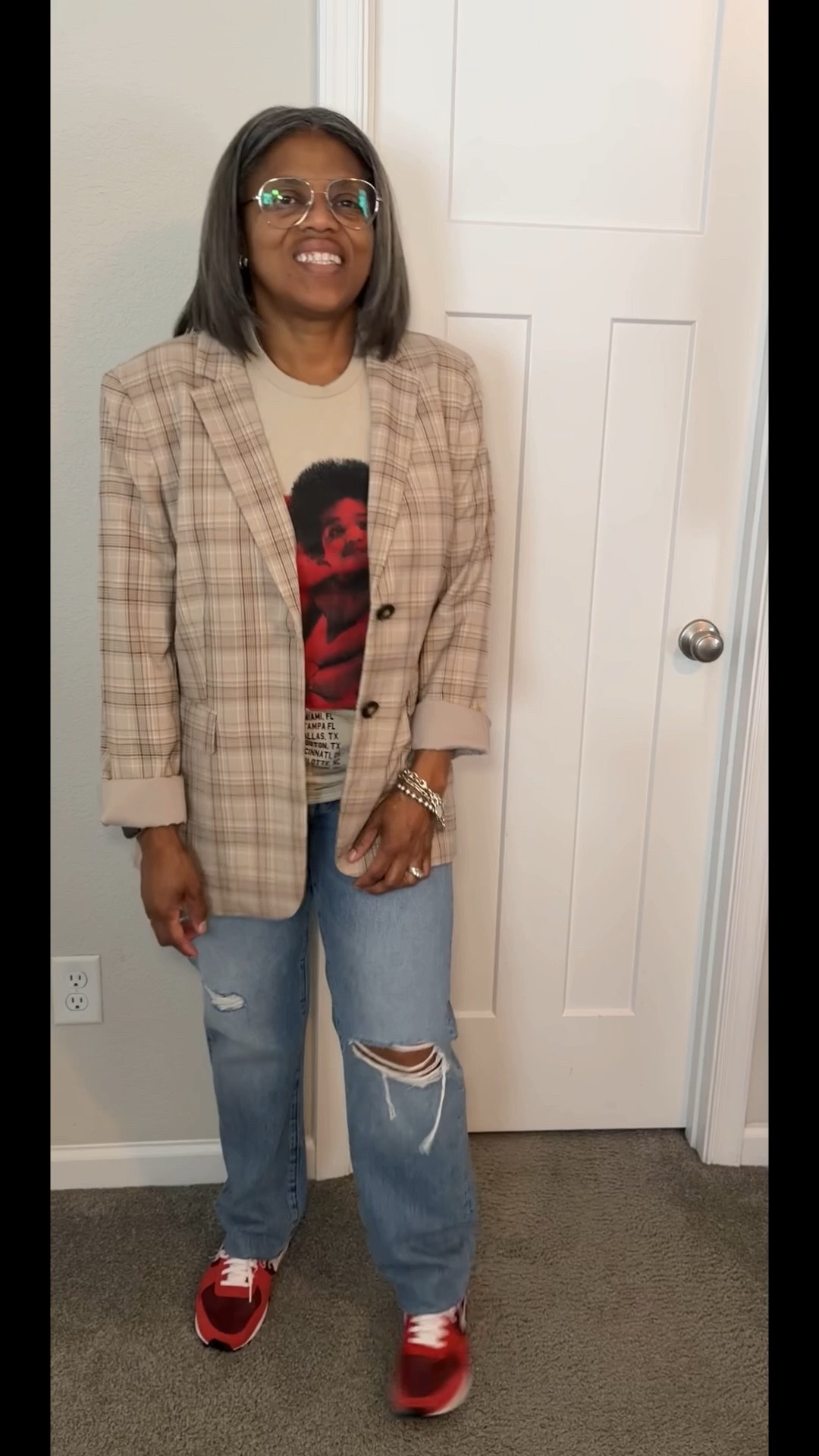 Casual but pulled together♥️

Blazer + graphic tee + denim + sneakers = effortless every time

#LTKstyle #LTKfinds #ootd #over50style #casualstyle #everydaystyle #blazerstyle #sneakerstyle

#LTKMidsize #LTKootd #LTKOver40