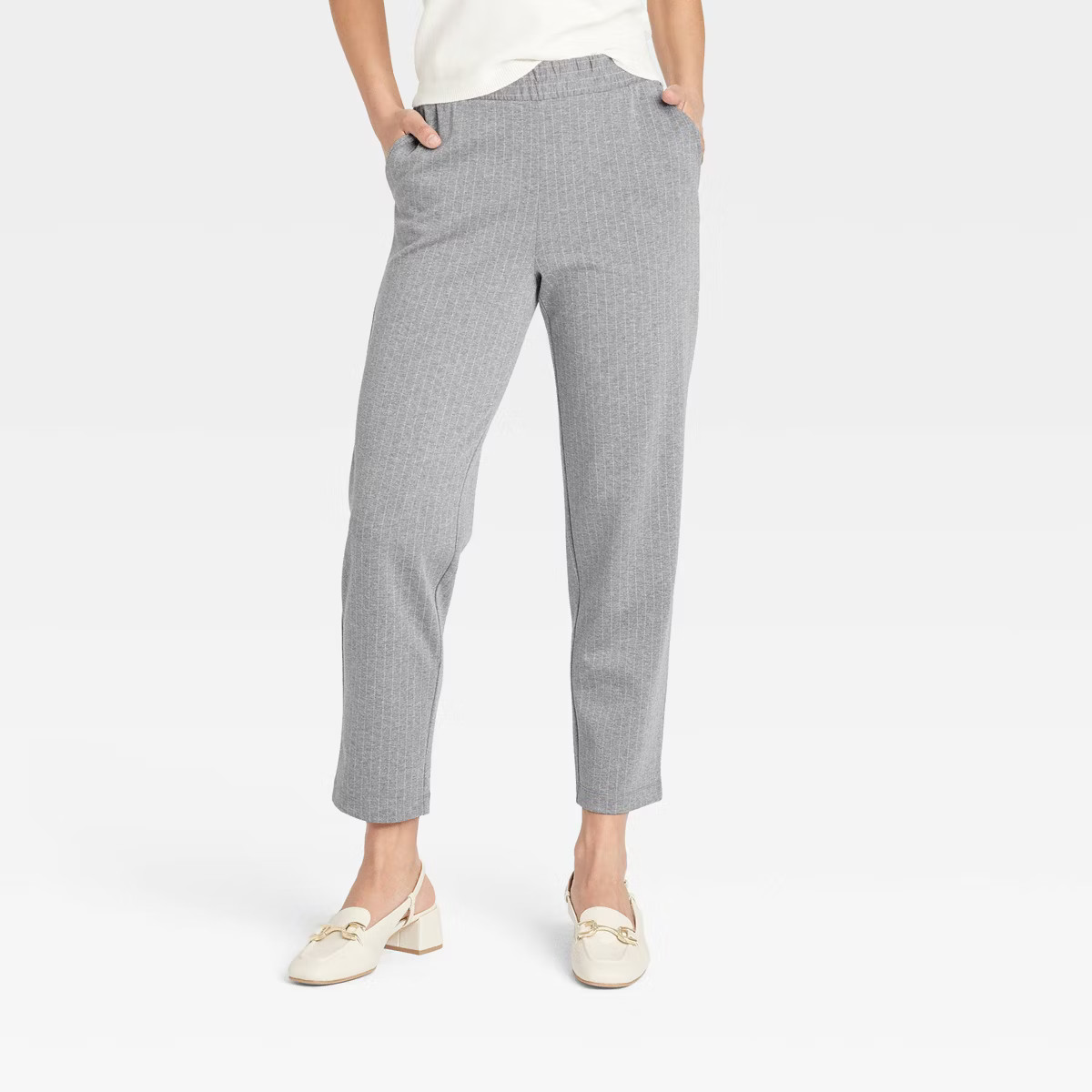 Women's High-Rise Tapered Ankle Knit Pull-On Pants - A New Day™ | Target