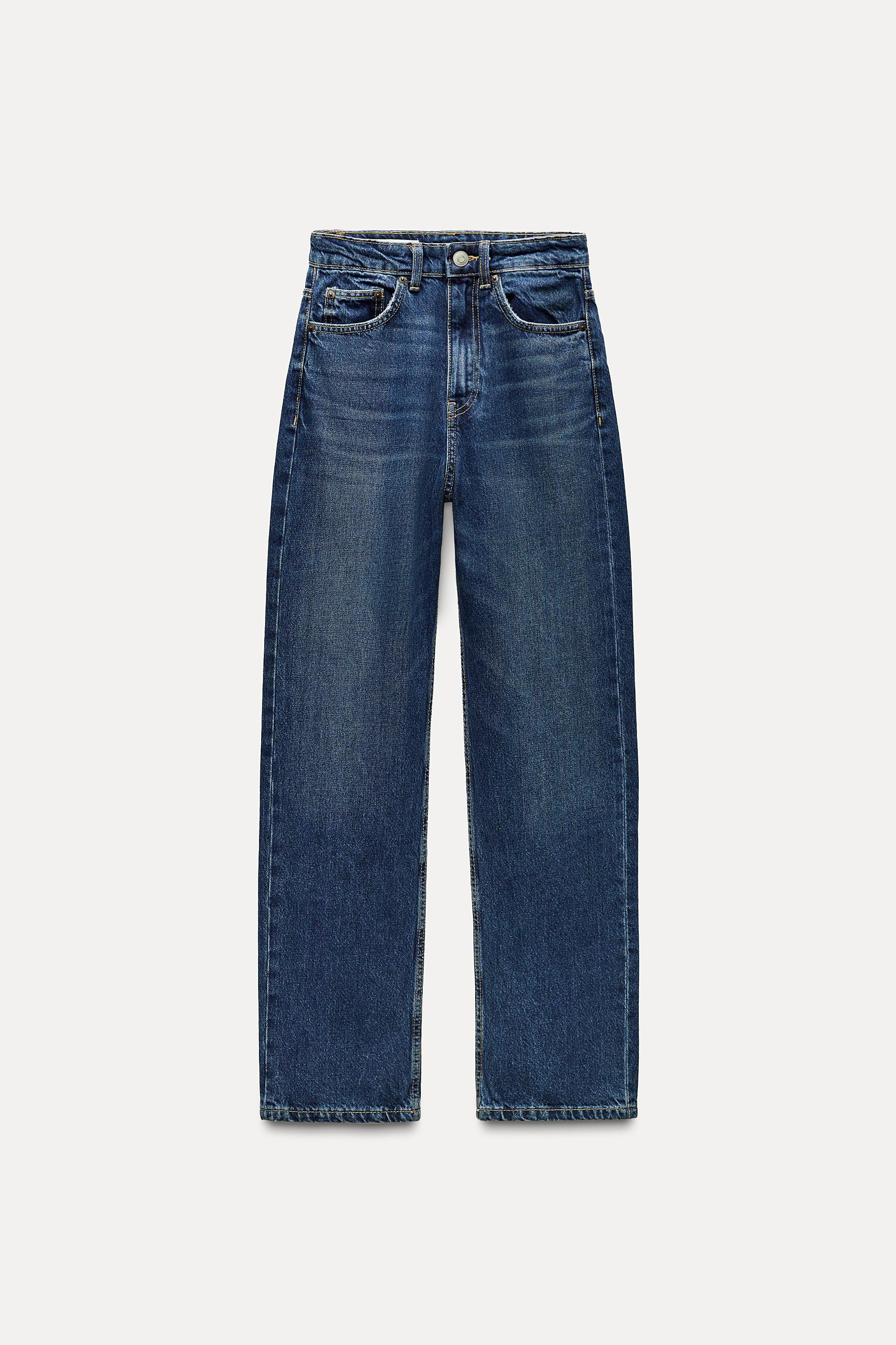 HIGH-WAISTED TRF MOM FIT JEANS | Zara Canada