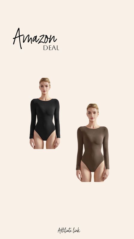 Amazon bodysuits! Skims inspired! On promo deal today only $10-$14!!! I wear size medium use promo 50N39KUJ

Amazon fashion deals! Neutral style- affordable fashion 

#LTKfindsunder50 #LTKSpringSale #LTKstyletip