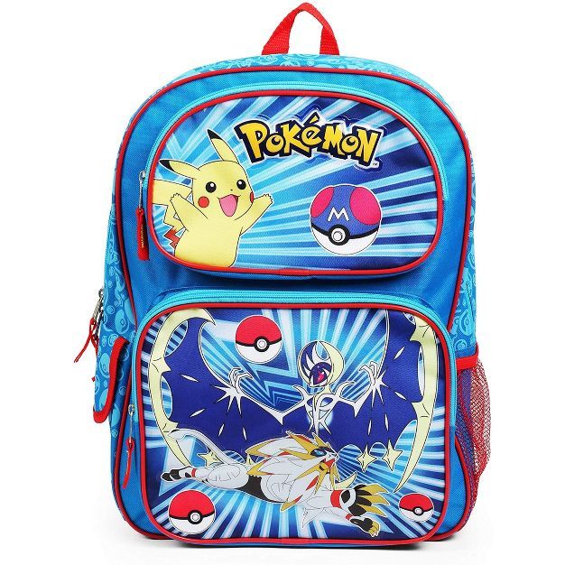 Fashion Accessory Bazaar LLC Pokemon Character Group Blue 16 Inch Backpack | Target