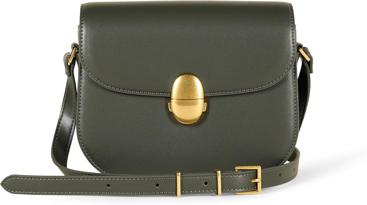 Amazon Essentials Women's Crossbody Flap Bag with Adjustable Strap and Internal Pocket | Amazon (US)