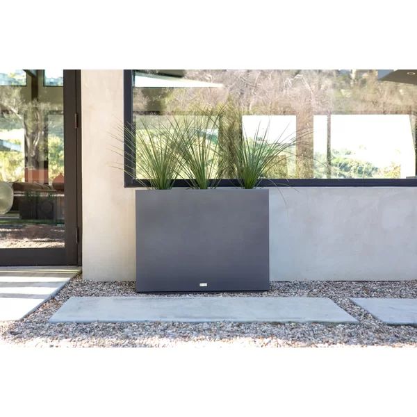 Metallic Series Galvanized Powder-Coated Steel Planter Box | Wayfair North America