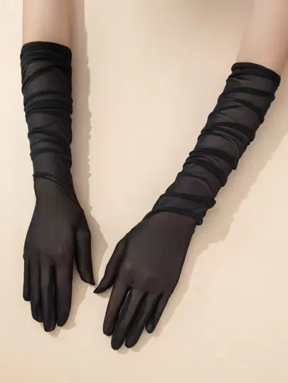 Gants long en tulle SKU: swhatglov18201210327(1000+ Commentaires)2.50€TVA incluse2.38€Inscriv... | SHEIN