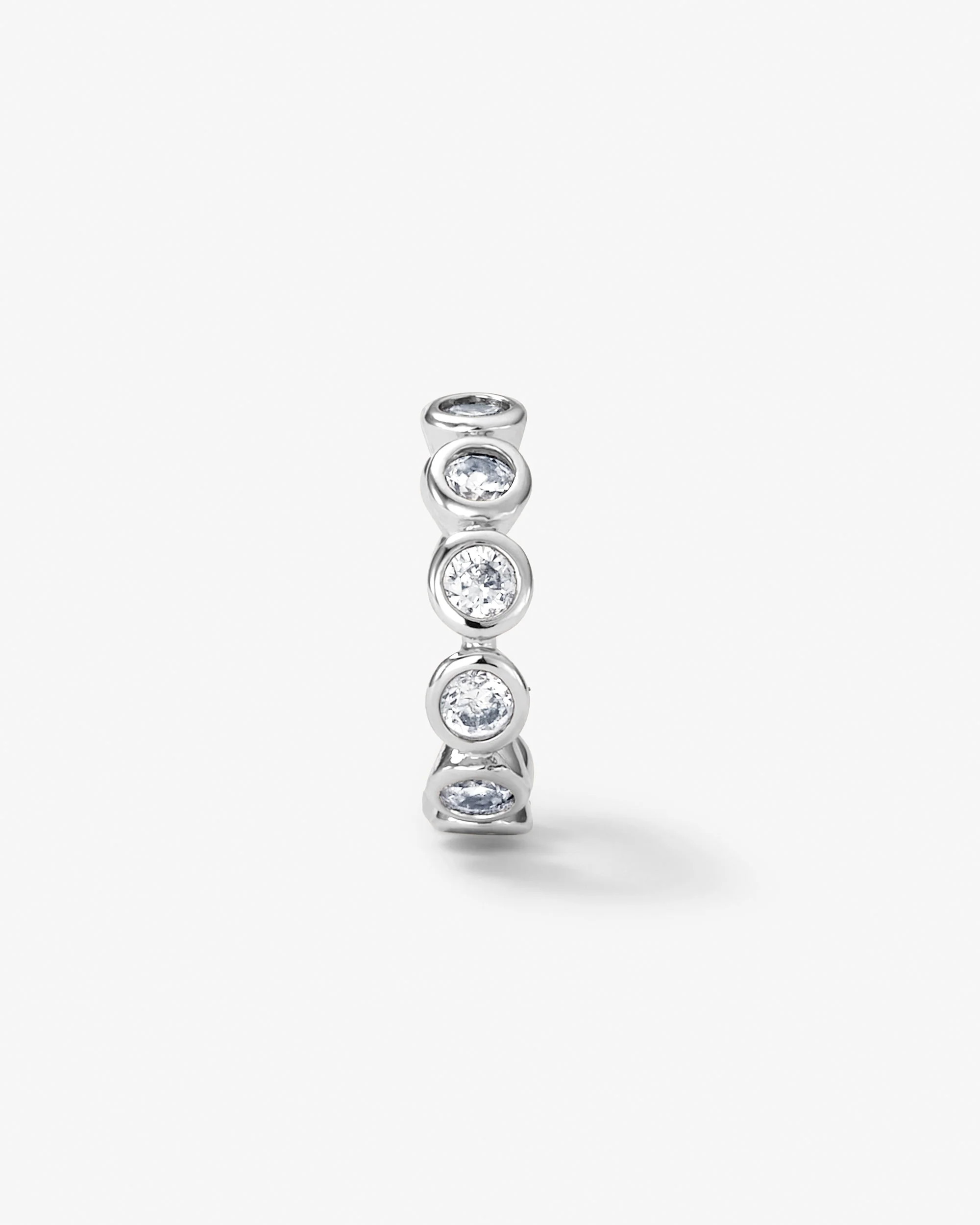 Baroness Ear Cuff - Silver|White Diamondettes | Melinda Maria Jewelry