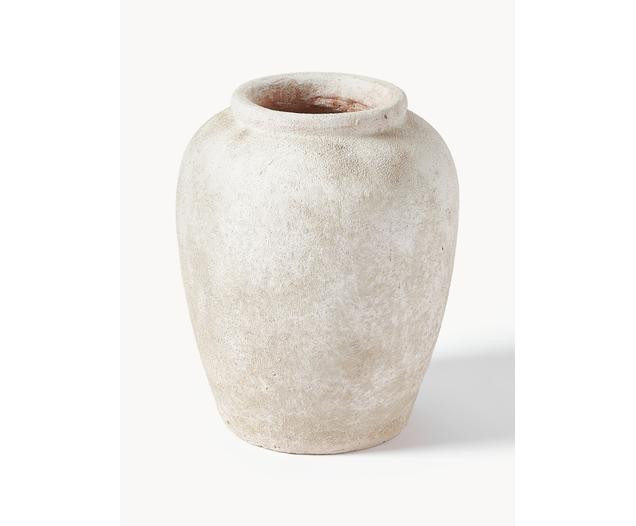 Vase Leana mit Sand-Finish, H 32 cm | Westwing EU