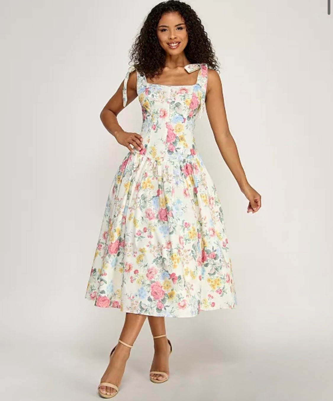 Spring dress : Alex & Sophia
Juniors' Square Neck Printed Poplin Dress @Macys 