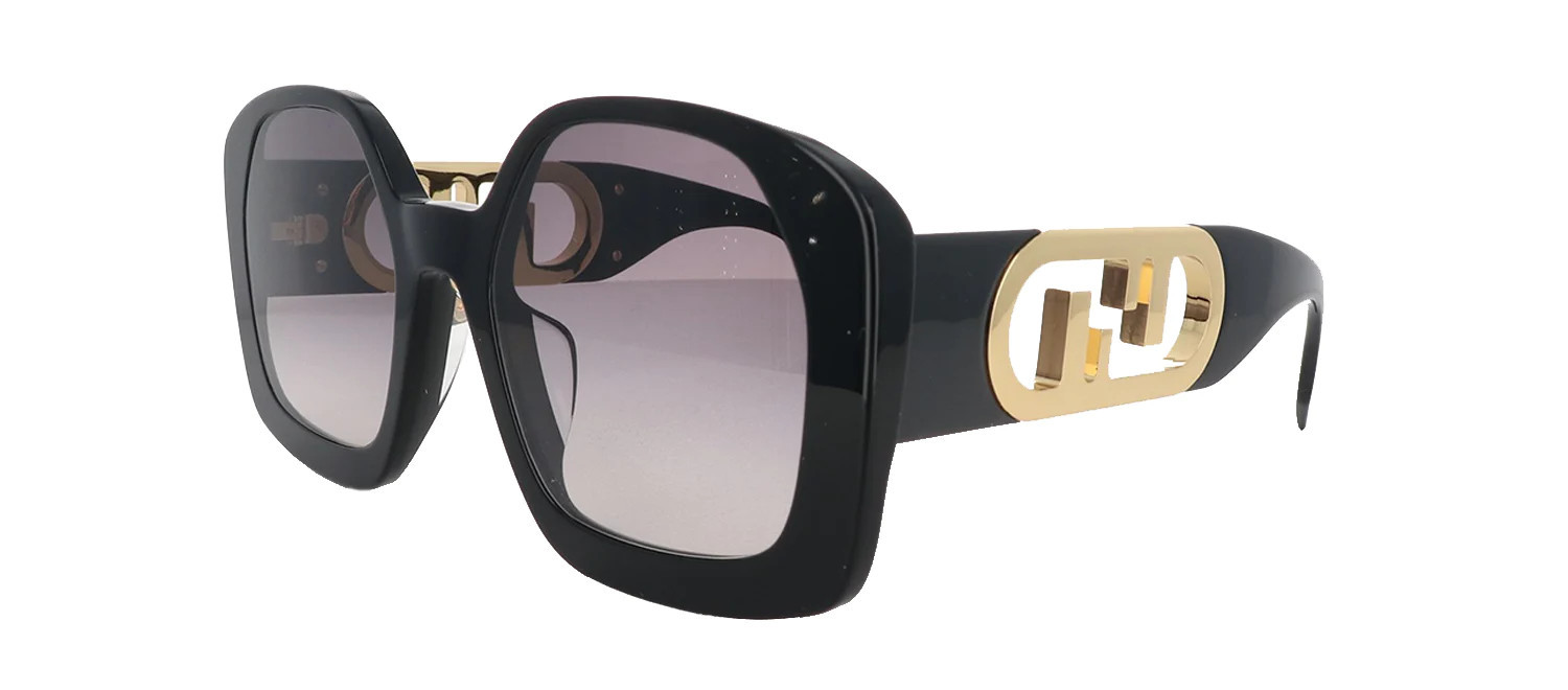 Fendi O'LOCK FE40048U 01B Butterfly Sunglasses | SOLSTICE
