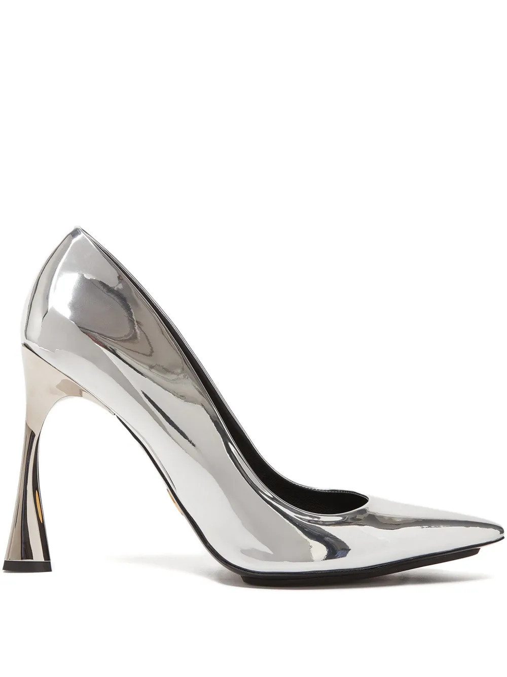 Stella McCartney 103mm Elsa pointed-toe heeled pumps - Silver | Farfetch Global