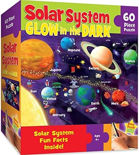 MasterPieces Maps 60 Mass Puzzles Collection - Solar System Glow 60 Piece Jigsaw Puzzle | Amazon (US)