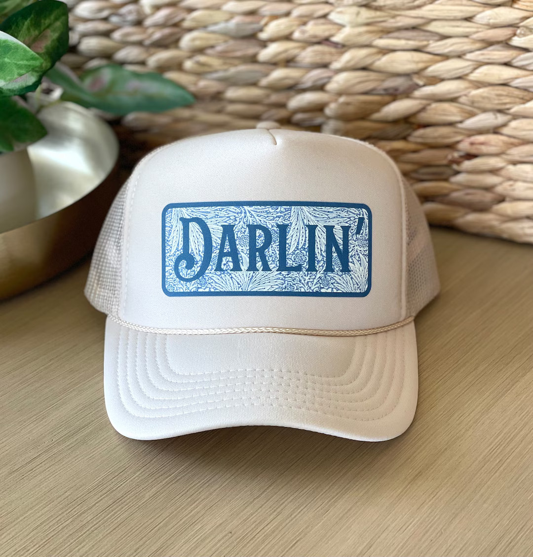 Darlin' Trucker Hat, Summer Hat, Country Trucker Hat, Womens Trucker Hat, Cowgirl Hat for Women -... | Etsy (US)