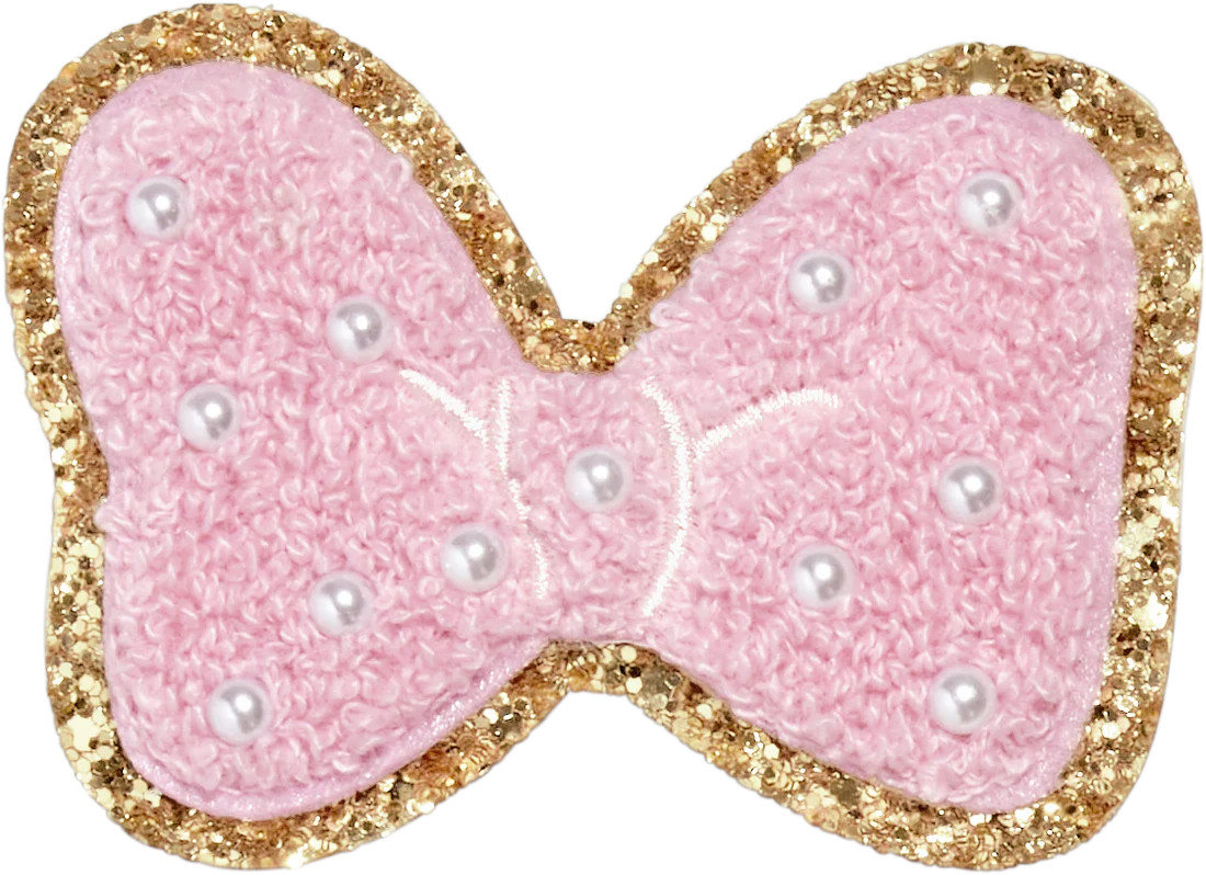 Flamingo Disney Minnie Mouse Pearl Bow Patch | Stoney Clover Lane