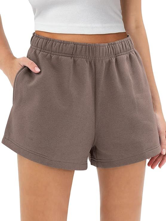 AUTOMET Womens Sweat Shorts Trendy Casual Athletic Shorts Running Summer Vacation Outfits Comfy 2... | Amazon (US)