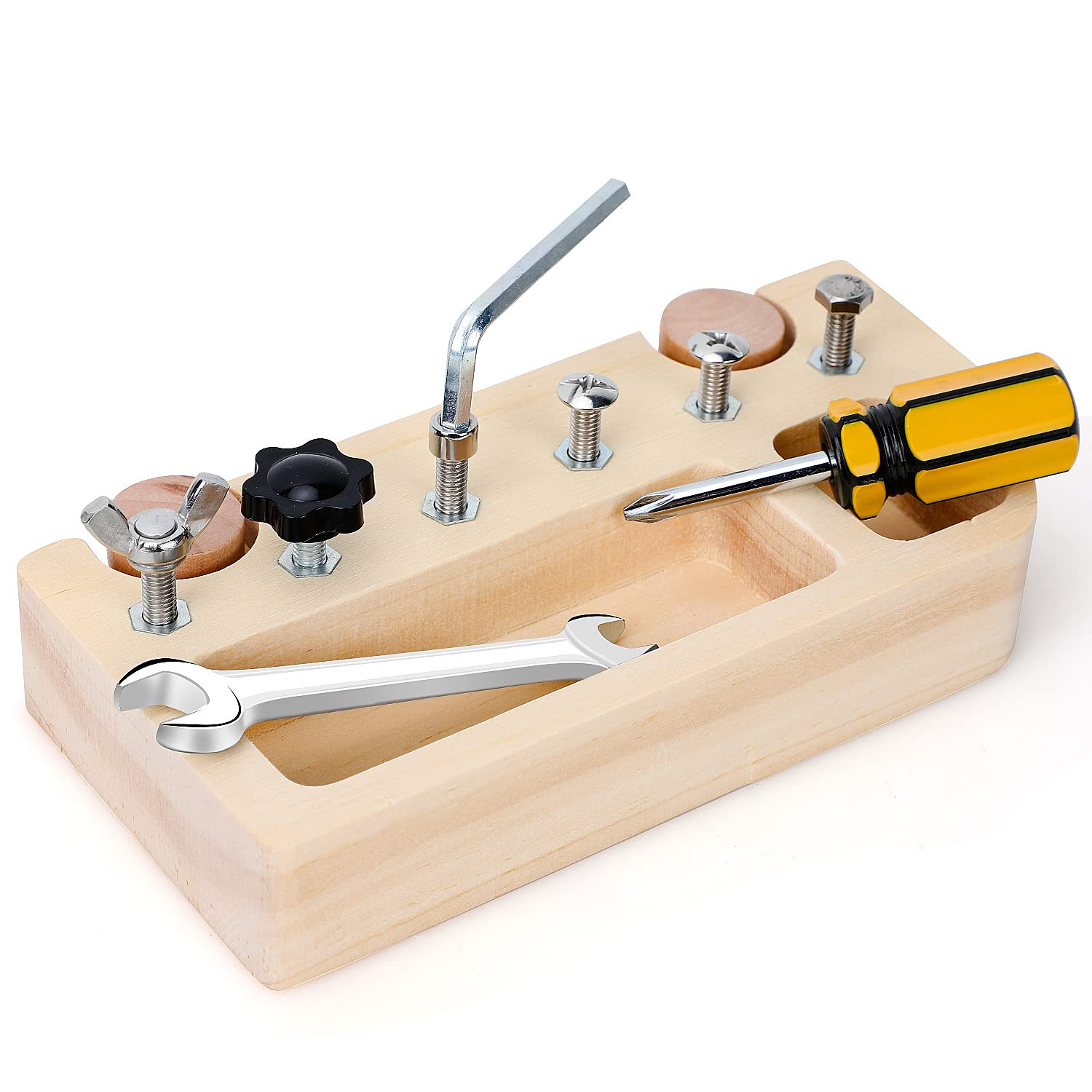 TOY Life Montessori Screwdriver Board Set, Montessori Toys for 3 Year Old, Fine Motor Skills Toys... | Amazon (US)