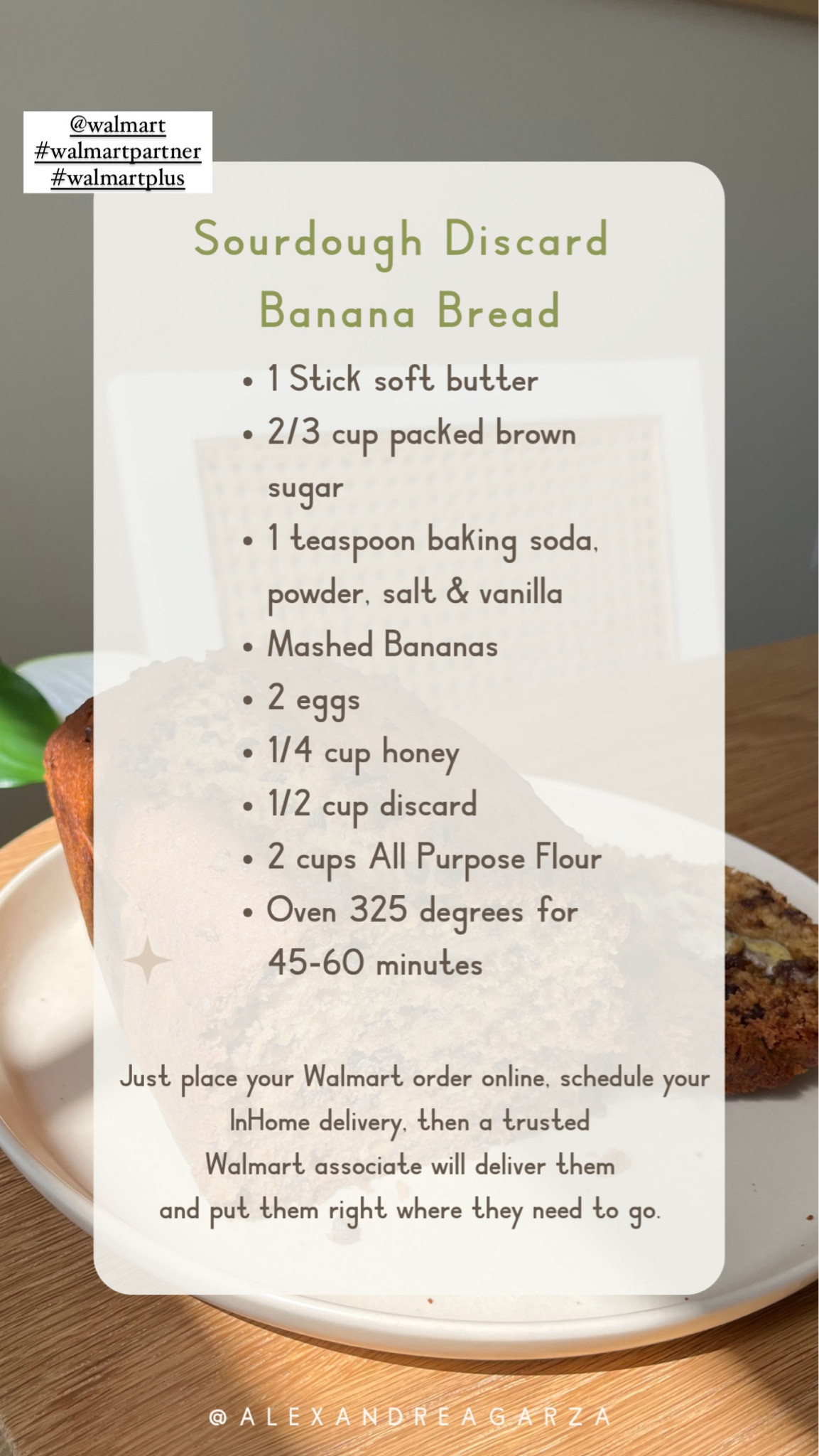 #WalmartPartner #Walmartplus @walmart linking all ingredients you need for this amazing banana bread! Start your free 30-day trial at Walmart.com/plus/inhome

Follow my shop @alexandreagarza on the @shop.LTK app to shop this post and get my exclusive app-only content!

#liketkit 
@shop.ltk
https://liketk.it/4CMjX