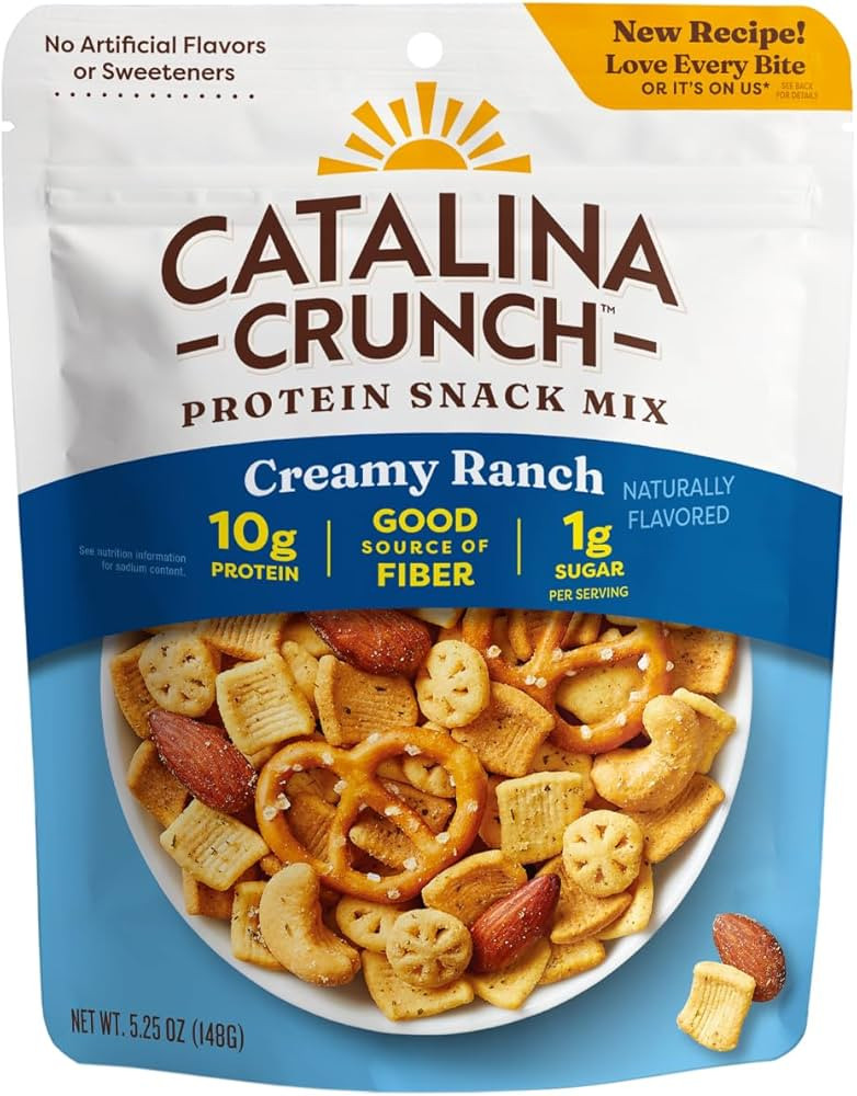 Catalina Crunch Protein Snack Mix - 10g Protein, 1g Sugar per Serving - Good Source of Fiber, Ket... | Amazon (US)