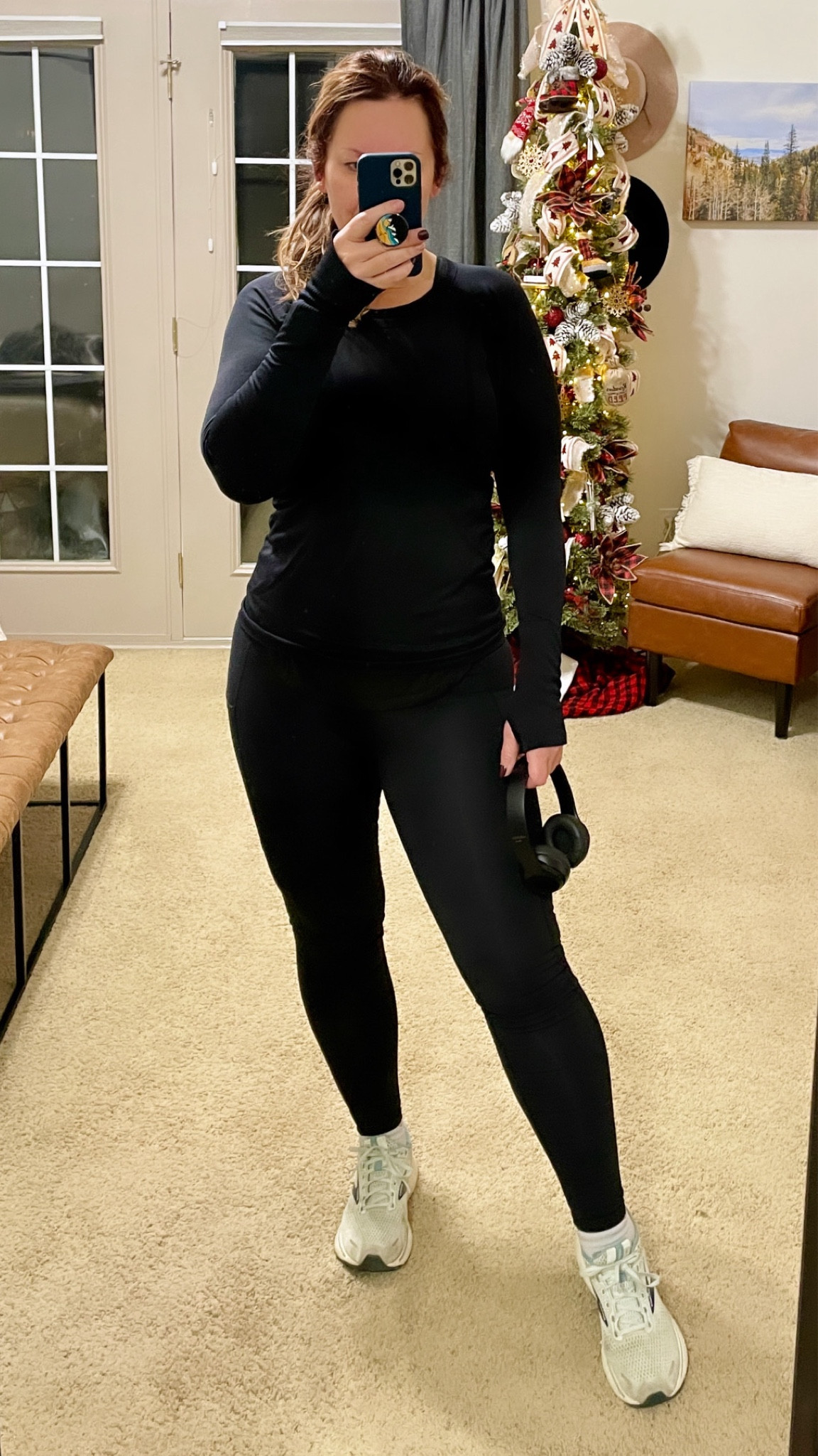 Workout OOTD. Lululemon inspired. Beats headphones. Noise canceling headphones. Seamless  

#LTKfitness #LTKCyberWeek #LTKmidsize