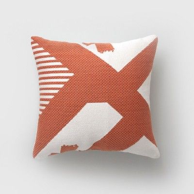 Square Color Splash Outdoor Pillow Terracotta - Project 62™ | Target