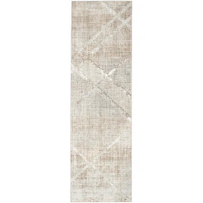 Iliana Abstract Grey/Mocha Area Rug | Wayfair North America
