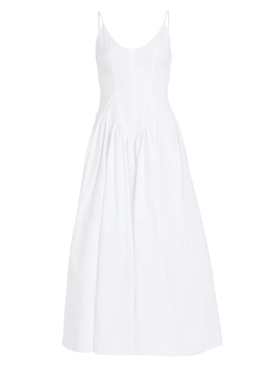 Dena Drop-Waist Midi-Dress | Saks Fifth Avenue