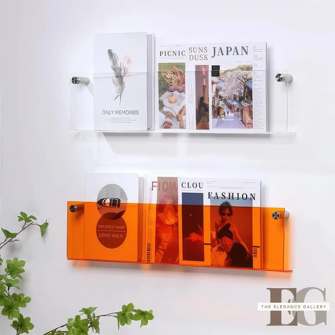 Floating Acrylic Bookshelf Organizer, Acrylic Shelves Display, Acrylic Wall Organizer, Acrylic Wa... | Etsy (US)