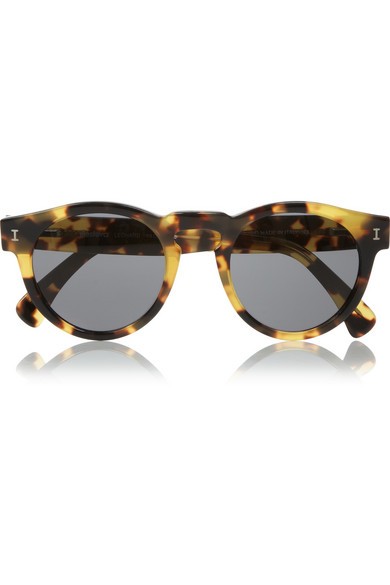 Illesteva - Leonard Round-frame Acetate Sunglasses - Tortoiseshell | NET-A-PORTER (US)