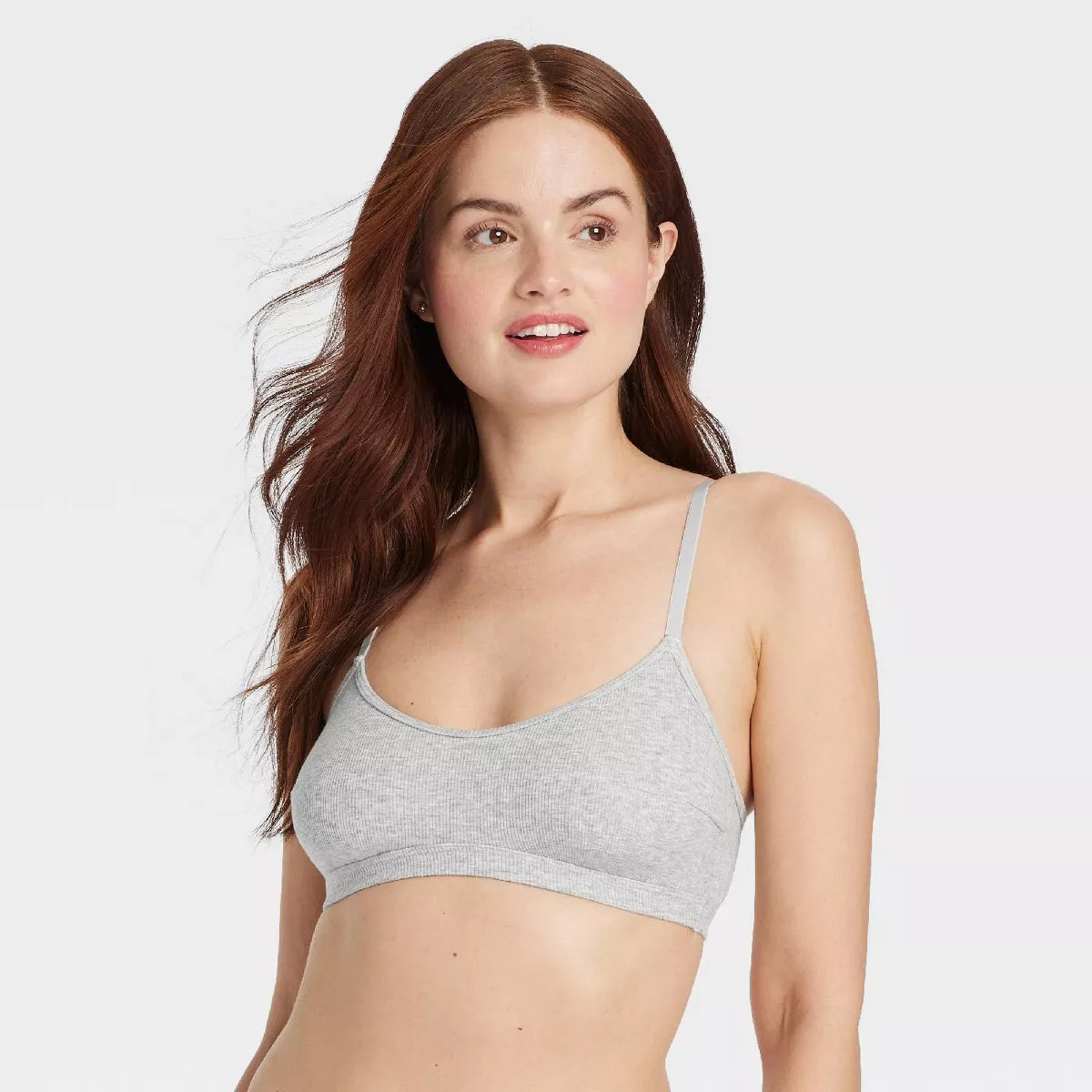 Women's Cotton Blend Scoop Ribbed Bralette - Auden™ | Target
