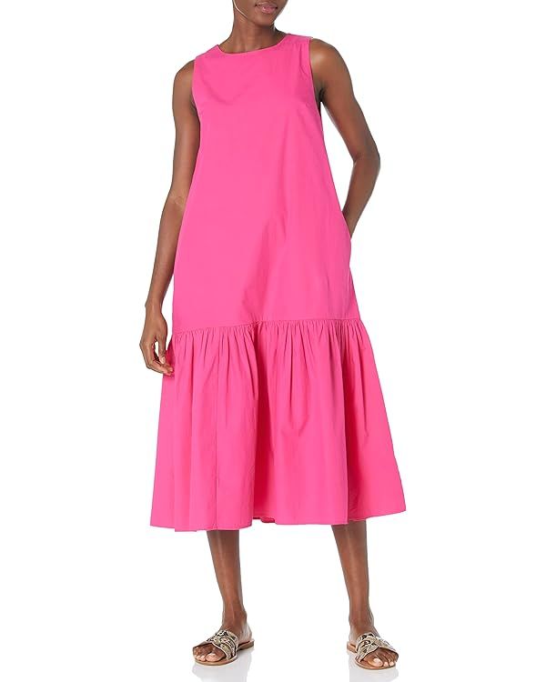 The Drop Women's Ilana Loose Sleeveless Wide-Hem Poplin Maxi Dress | Amazon (US)