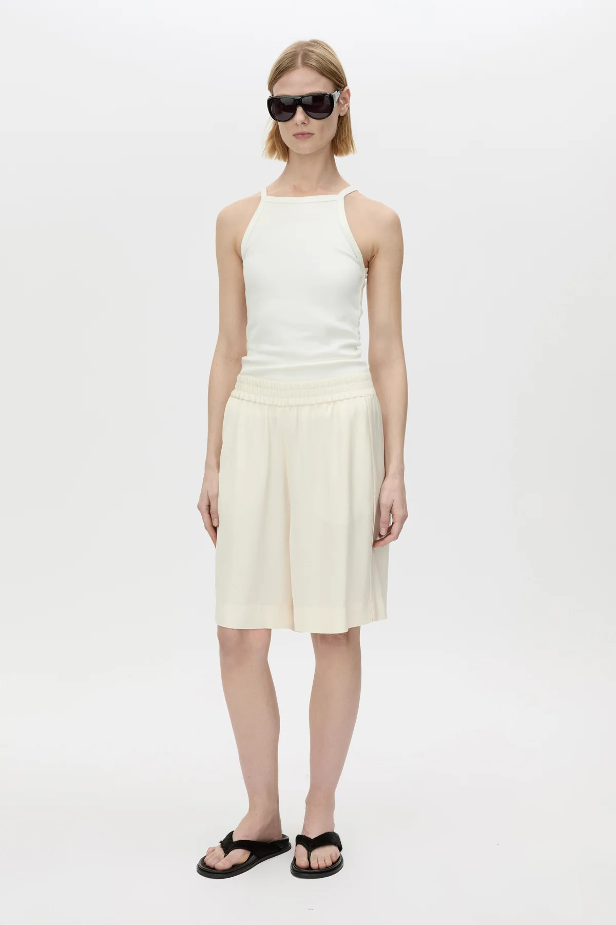 Lazaro Bermuda Short in Cream - CAMILLA AND MARC® C&M | CAMILLA AND MARC (ANZ)