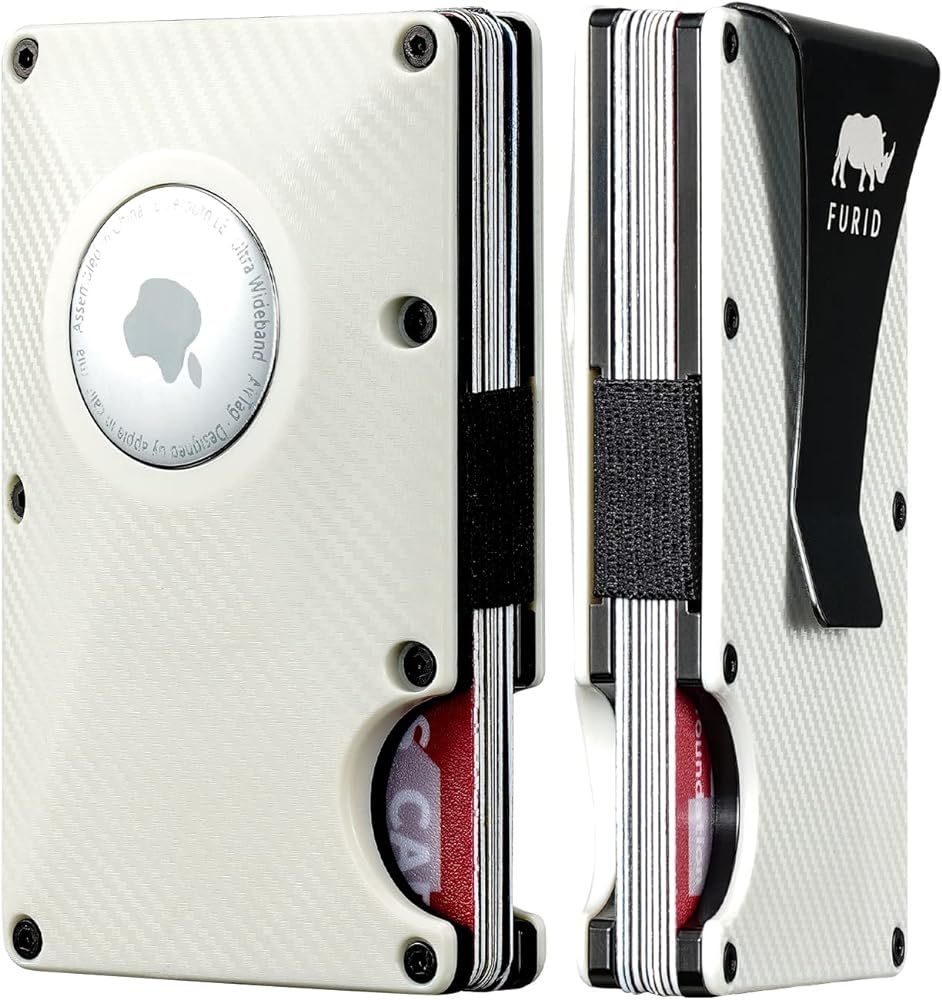 furid Airtag Wallet Men(No Airtag), Carbon Fiber with Holder, Minimalist for Men Slim Card Holder... | Amazon (US)
