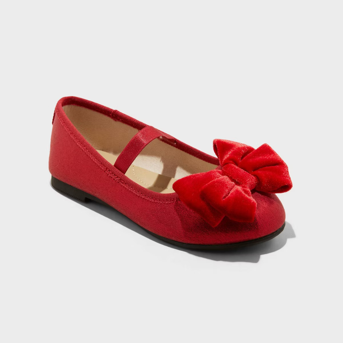 Toddler Kinsley Bow Ballet Flats - Cat & Jack™ Red | Target
