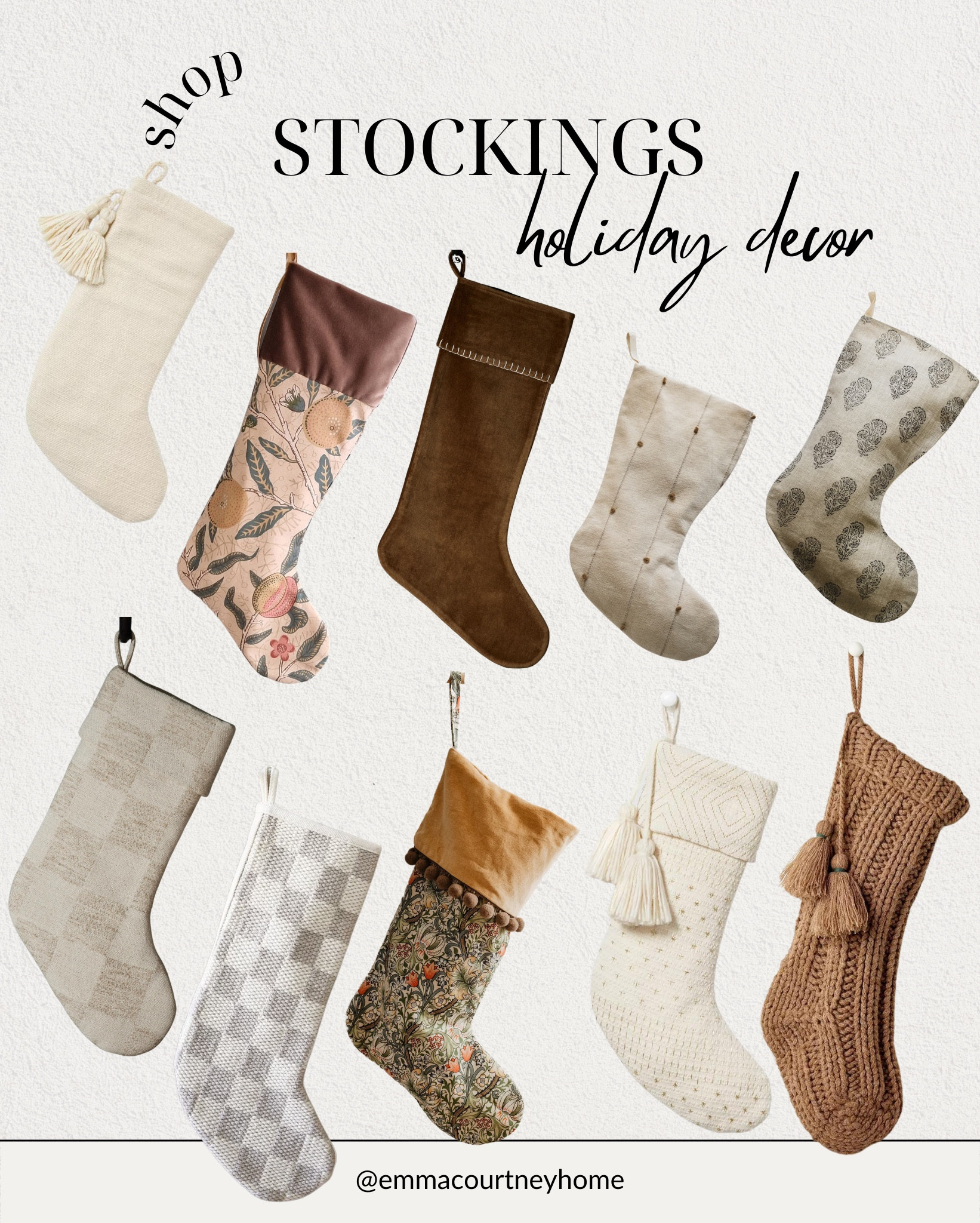 Beautiful stockings perfect to use this Christmas and holiday season! 

#LTKHoliday #LTKfindsunder100 #LTKhome