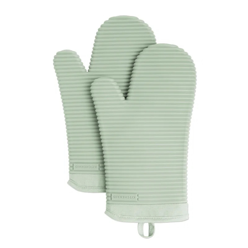 KitchenAid Ribbed Soft Silicone Oven Mitt (Set of 2) | Wayfair North America