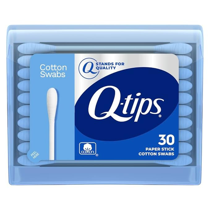 Q-tips Swabs Travel Pack,30 Count, Pack of 1 blue | Amazon (US)