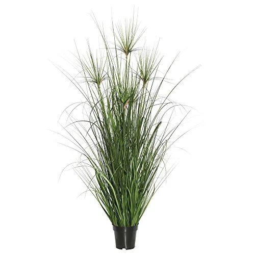 Vickerman 36" Green Brushed Grass in Pot | Walmart (US)