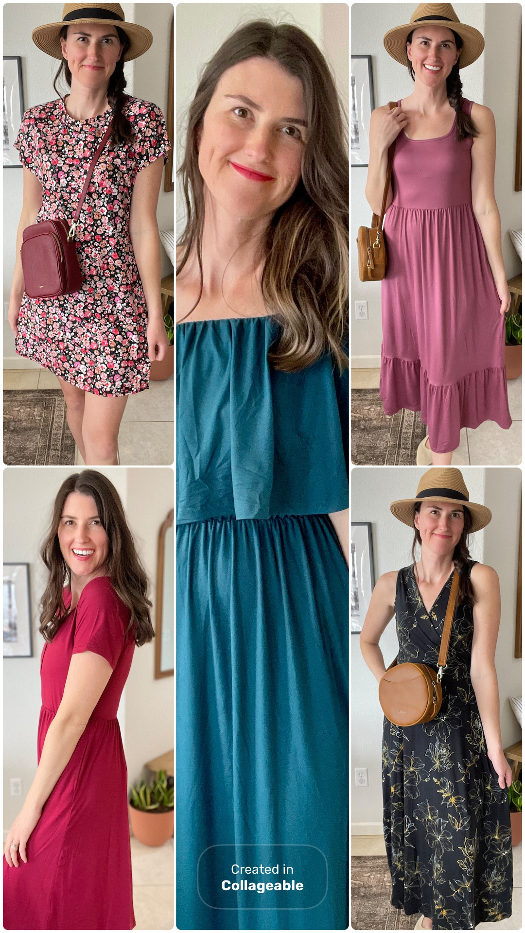 5 spring dresses. All luxuriously soft and stretchy!!! Love these colors! Wearing a size medium. 

#LTKOver40 #LTKWatchNow #LTKFindsUnder50