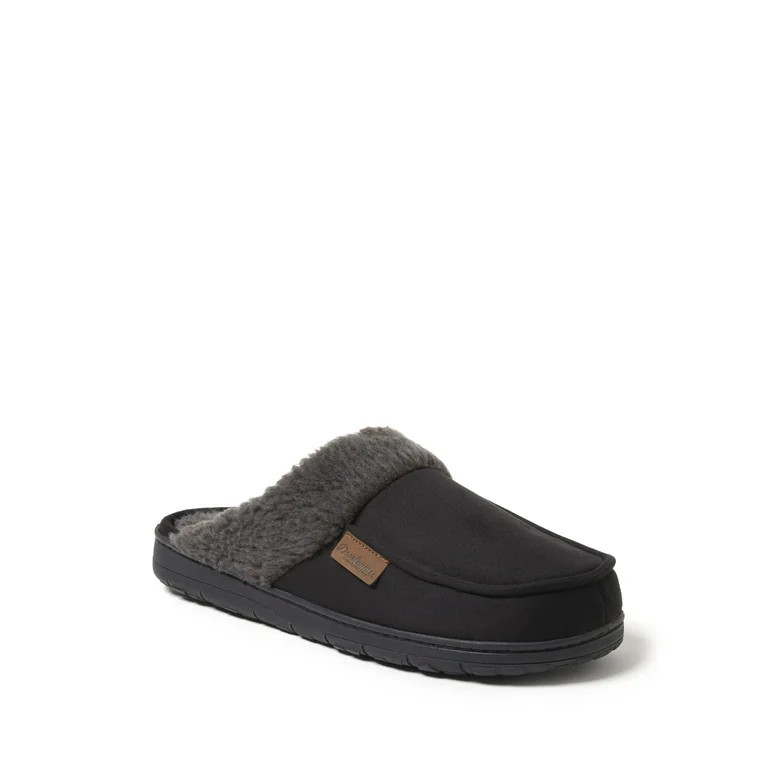 Dearfoams Cozy Comfort Men's Microsuede Moc Toe Scuff Slippers | Walmart (US)