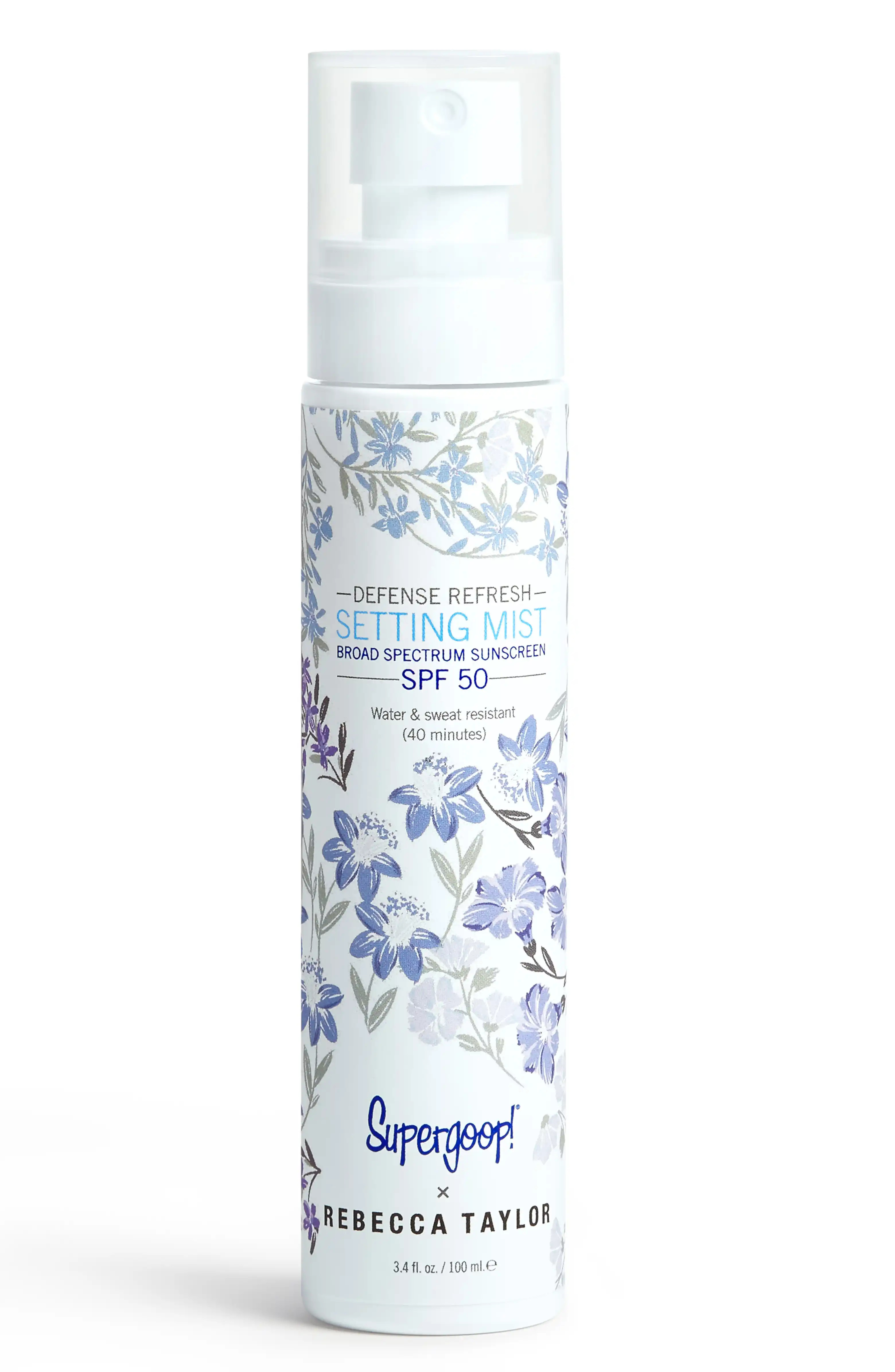 Supergoop! x Rebecca Taylor Defense Refresh Setting Mist Broad Spectrum SPF 50 | Nordstrom