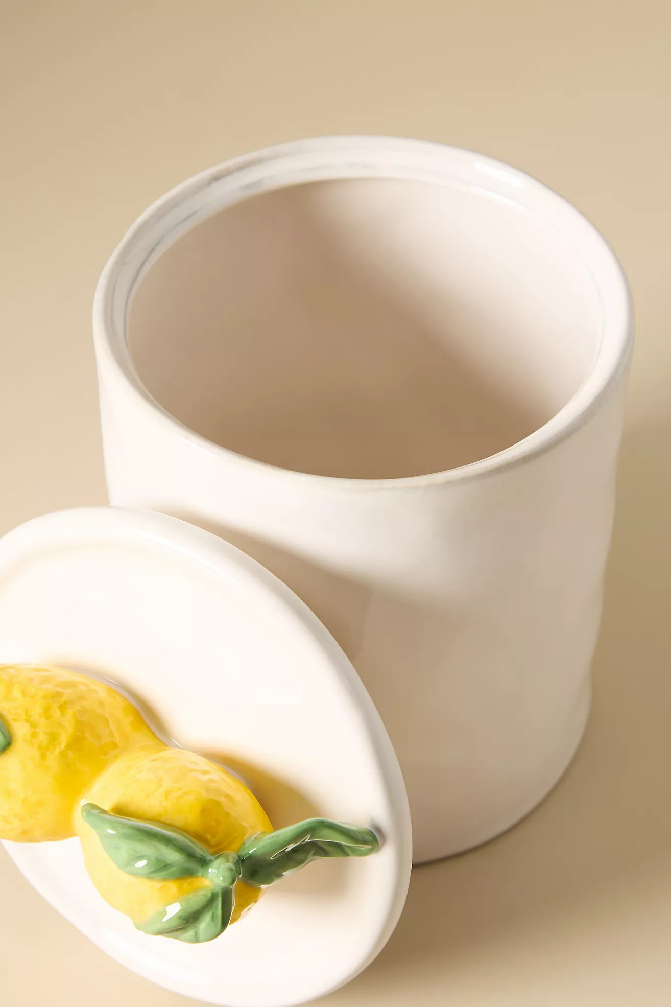 Fruta Lemon Large Stoneware Canister | Anthropologie (US)
