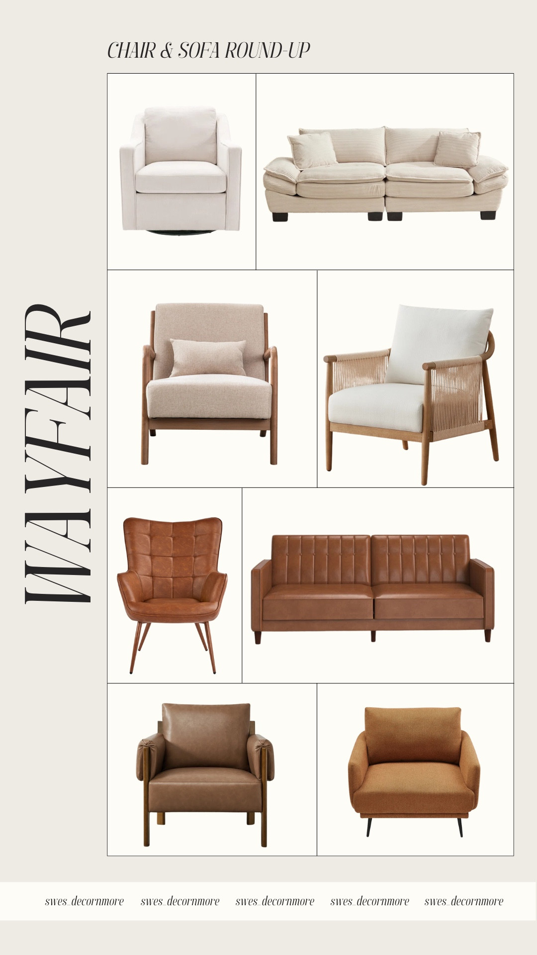Give your living space a refresh with Wayfair’s chair and sofa round-up! From sleek and modern to cozy and classic, there’s a style for every vibe.

#LTKHome #LTKStyleTip