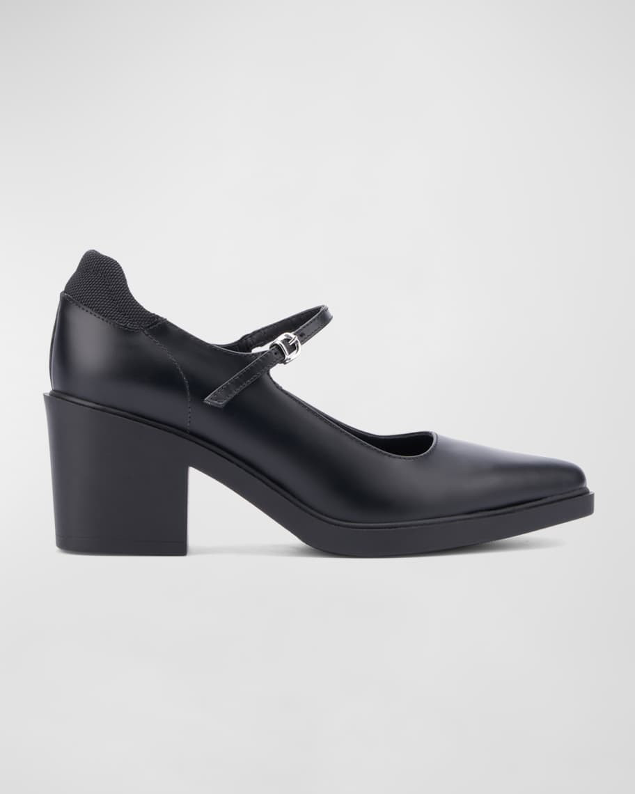 Casha Leather Mary Jane Pumps | Neiman Marcus