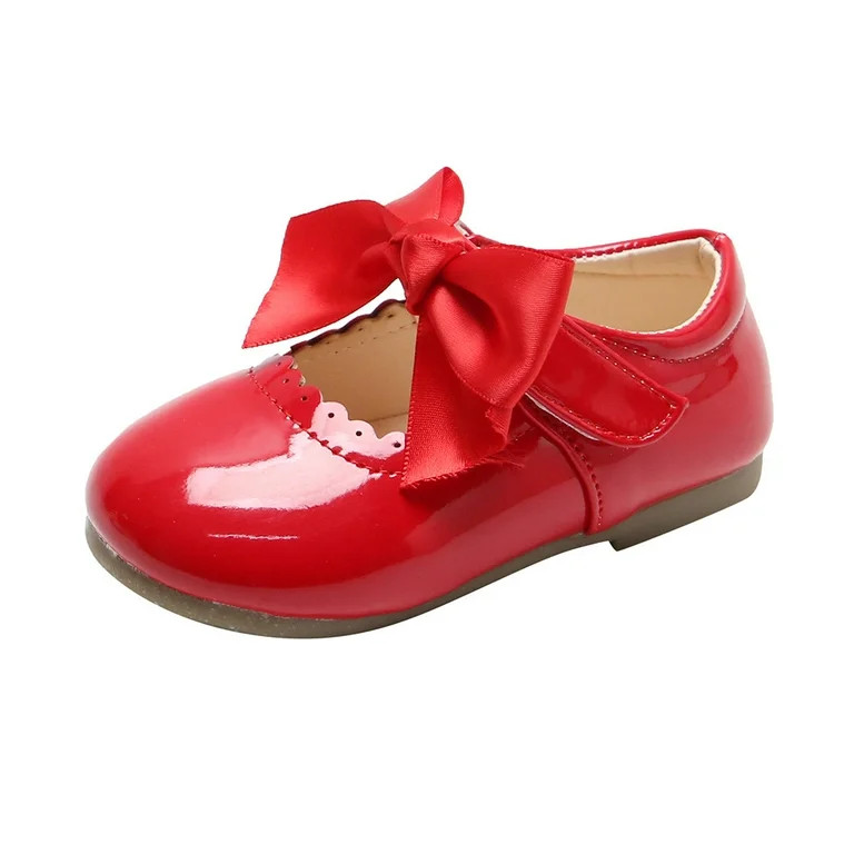 Wozhidaoke leather Shoes Princess Toddler Sandals Knot Girls Baby Baby Shoes valentines day gifts... | Walmart (US)