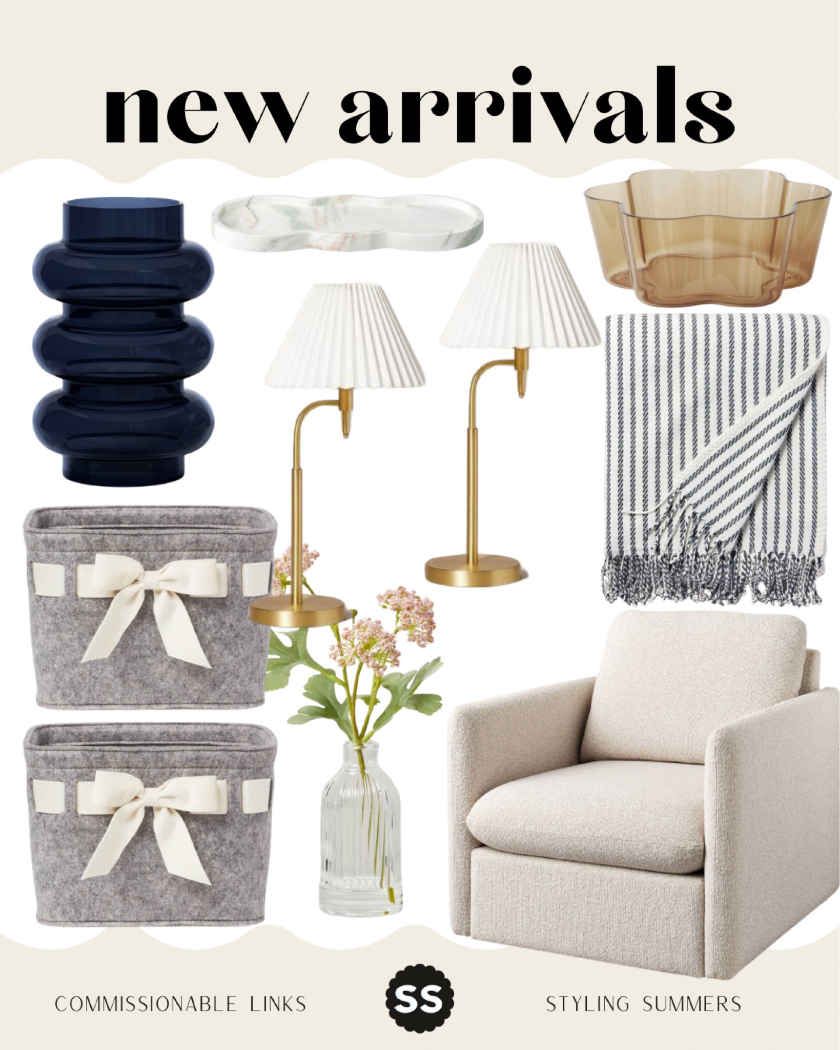 New arrivals from target for home! Chair, lamp, blanket, baskets, vase, bowl

#LTKhome #LTKfindsunder100 #LTKSeasonal