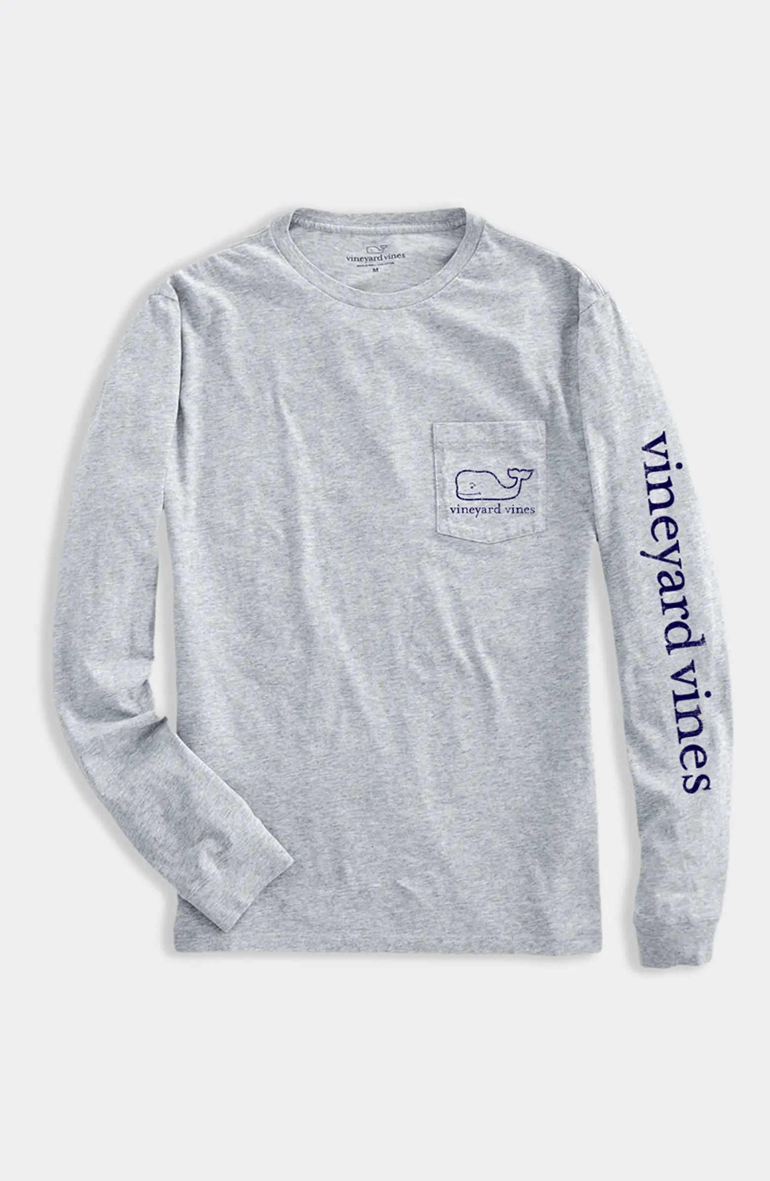 Kids' Whale Logo Pocket Long Sleeve Graphic T-Shirt | Nordstrom