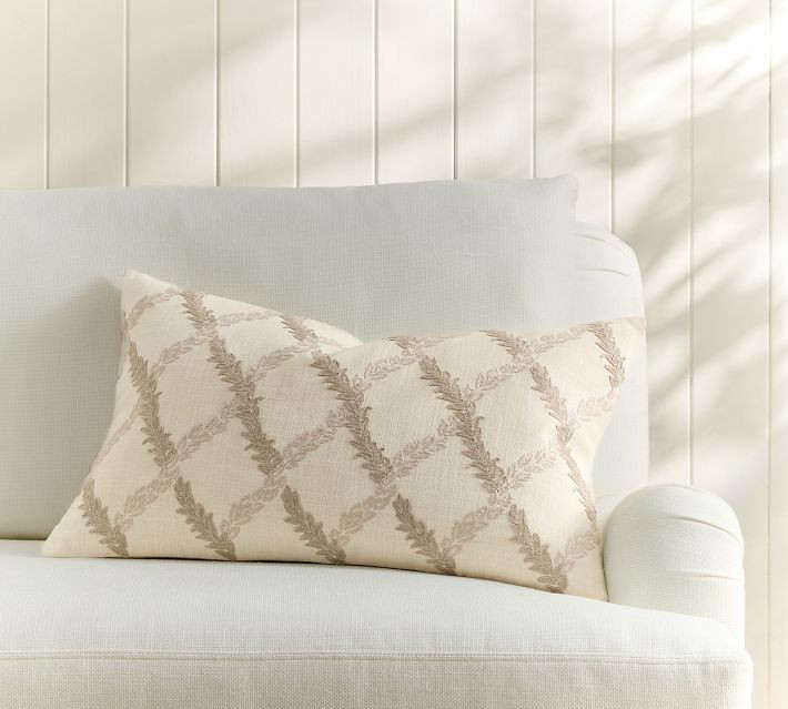 Kravet Woodland Scroll Lumbar Pillow Cover | Pottery Barn (US)