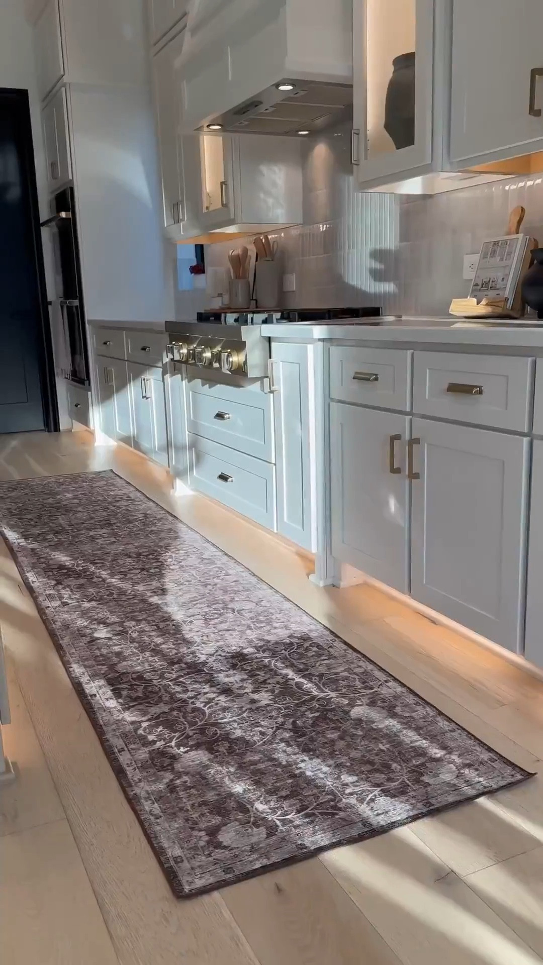 I am obsessed with these gorgeous runners! Let me know which one is your favorite 1,2,3, or 4th option. I added rug grippers to the corners to keep the rug in place. A rug mat is also perfect to keep the rug from sliding 🤎

#LTKSaleAlert #LTKHome #LTKStyleTip